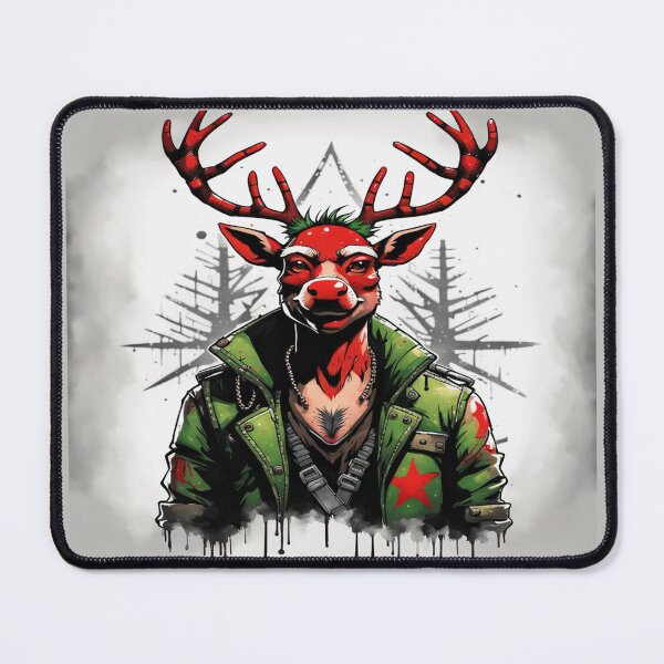 Item preview, Military Punk Rudolf The Red Nosed Reindeer designed and sold by CosmicBee.