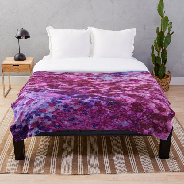 Aperçu de l'œuvre  Cristaux de sel marron, mauve, violet et bleu sur peinture aquarelle abstraite 2 créée et vendue par KellyValencia.