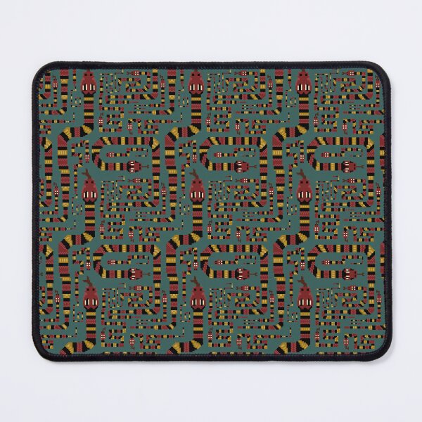 Item preview, Coral sneaky snake pixel pattern. Teal, Small designed and sold by SamohtCreates.