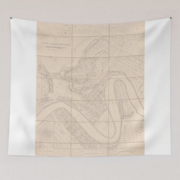 Item preview, 1874 Historical Map of Brisbane  designed and sold by housedetective.