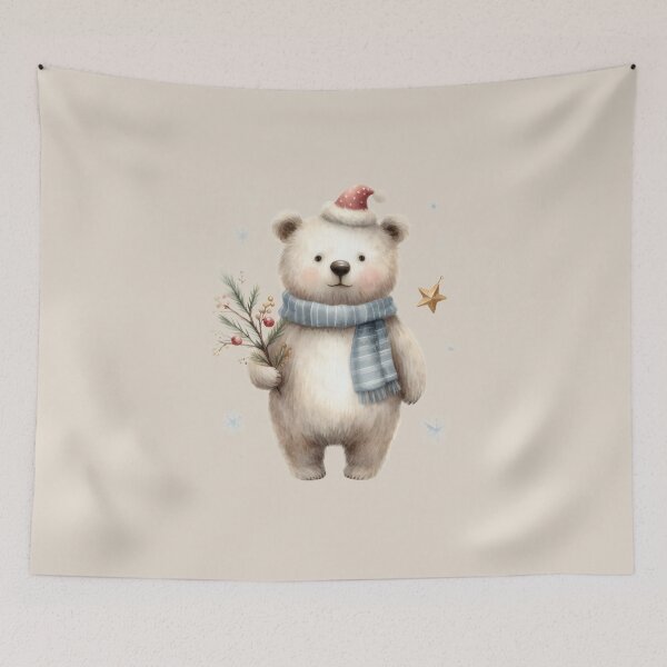 Item preview, BR01 Bear, Chirstmas, Xmas, star, holiday, home, sweet, child, gift designed and sold by onenatureplace.
