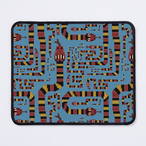 Item preview, Coral sneaky snake pixel pattern. Blue, Large designed and sold by SamohtCreates.