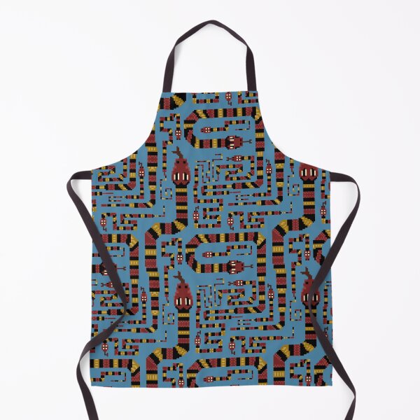 Item preview, Coral sneaky snake pixel pattern. Blue, Large designed and sold by SamohtCreates.