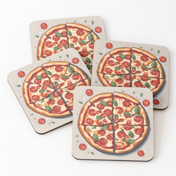 Item preview, Cheese, tomato and pepperoni pizza designed and sold by WildLadyWood.