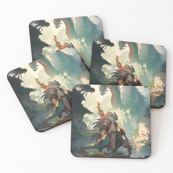 Item preview, Dragons & Warriors Poster designed and sold by LynZorHome.