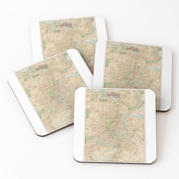 Item preview, 1920 Historical Map of Brisbane  designed and sold by housedetective.
