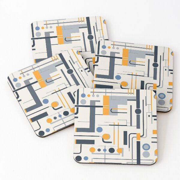 Item preview, Geometric Abstract Retro Pattern designed and sold by rob art | illustration.