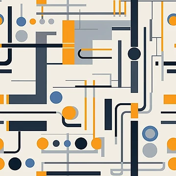 Artwork thumbnail, Geometric Abstract Retro Pattern by rob art | illustration