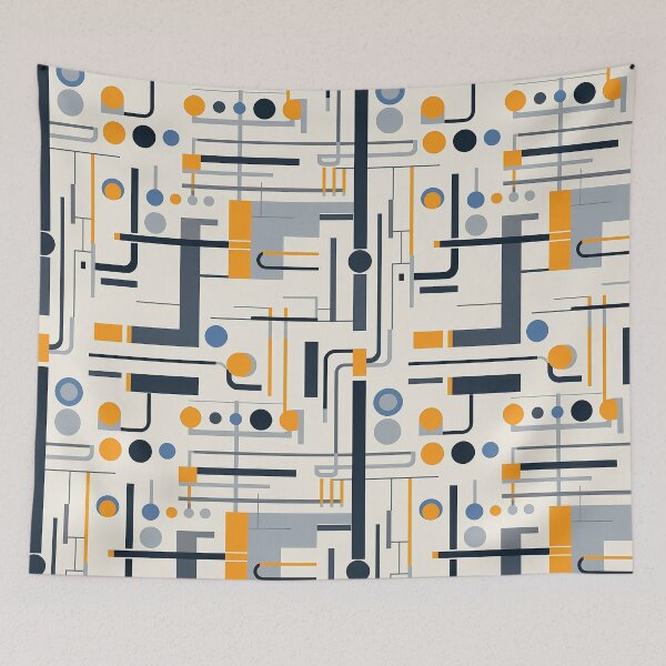 Item preview, Geometric Abstract Retro Pattern designed and sold by rob art | illustration.