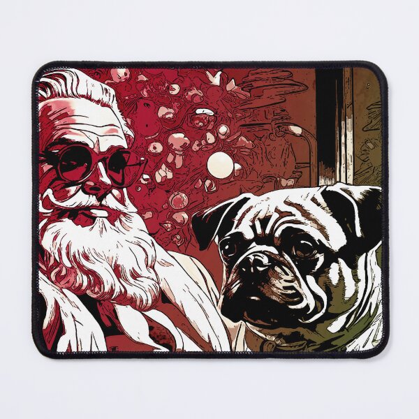Item preview, Pug HAPPY HOLIDAYS 35 alternative designed and sold by RedBluffTraders.