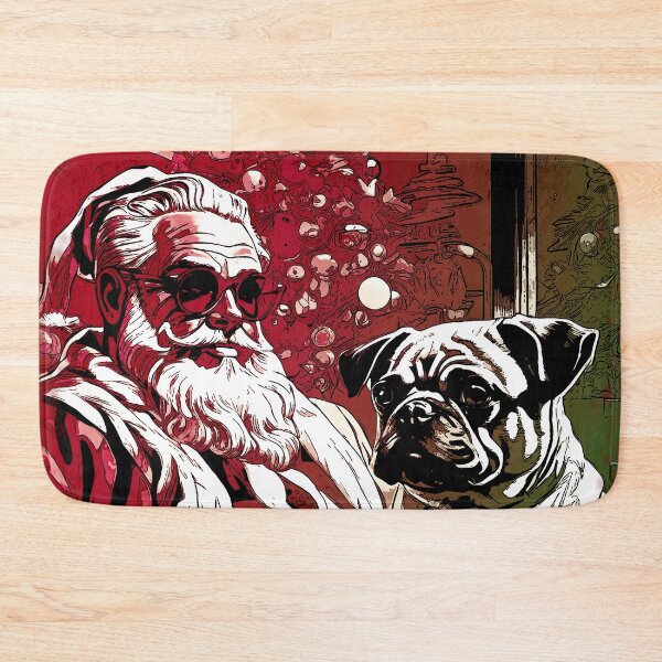 Item preview, Pug HAPPY HOLIDAYS 35 alternative designed and sold by RedBluffTraders.
