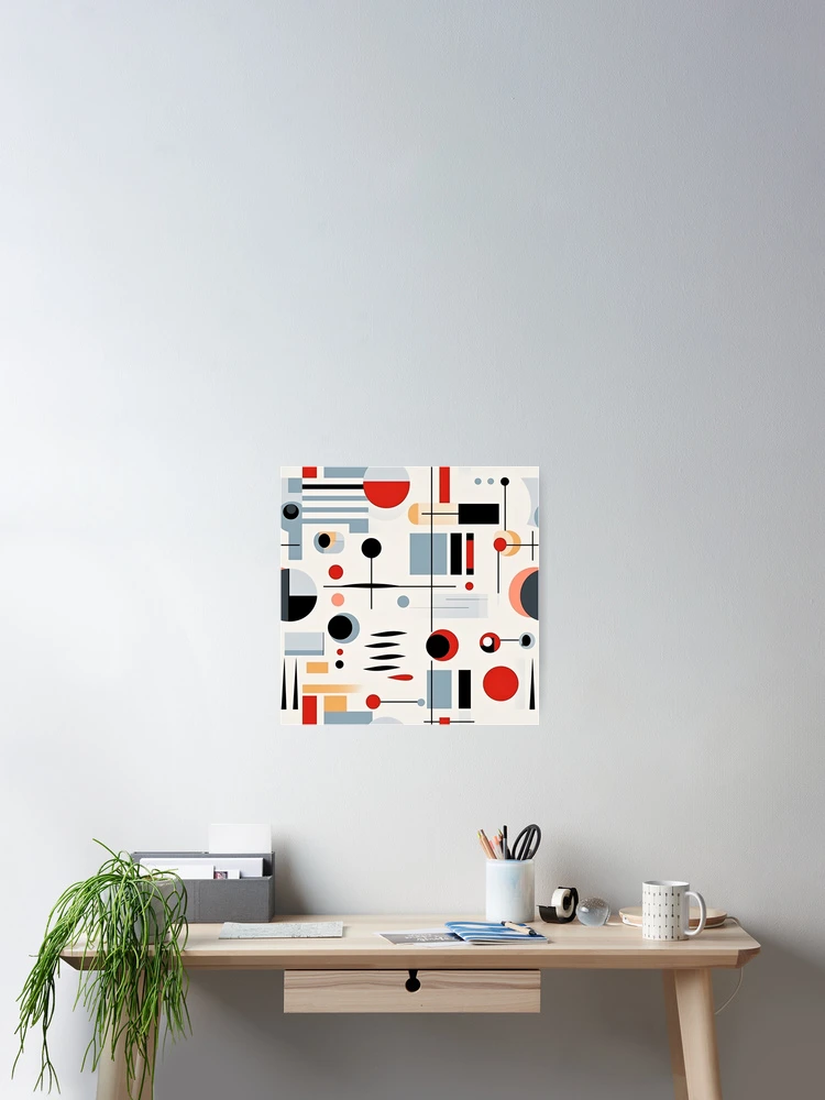Thumbnail 2 of 3, Poster, Geometric Abstract Retro Pattern designed and sold by rob art | illustration.