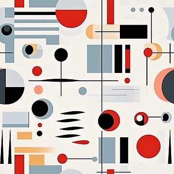 Artwork thumbnail, Geometric Abstract Retro Pattern by rob art | illustration