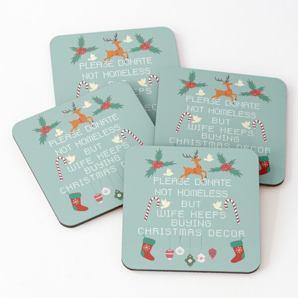 Item preview, Funny christmas sayings wife keeps buying christmas decor  designed and sold by Lady-Frost.