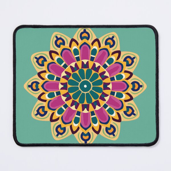 Item preview, Colorful Floral Rangoli Art - Design & Pattern designed and sold by Jollys-ArtShop.