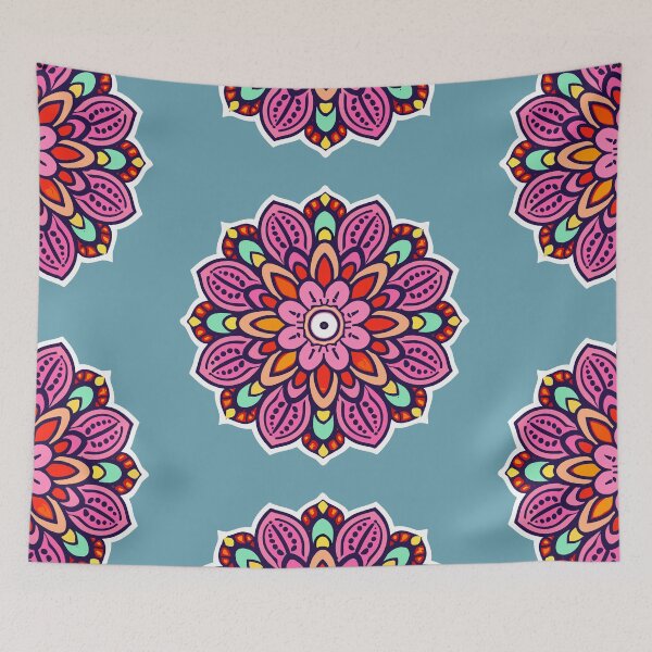 Item preview, Traditional Intricate Floral Rangoli Art-Design & Pattern designed and sold by Jollys-ArtShop.