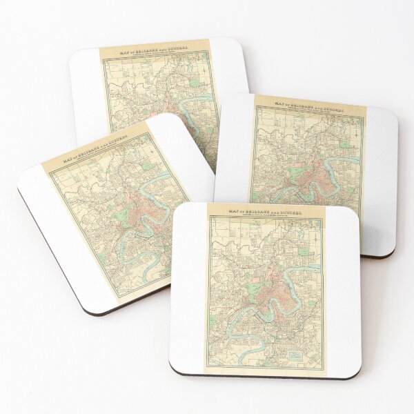Item preview, 1912 Historical Map of Brisbane  designed and sold by housedetective.