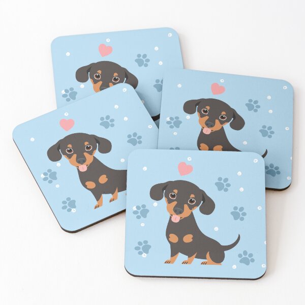 Item preview, Love Black Tan Chiweenie Dachshund Chihuahua Mix designed and sold by Lulupainting.