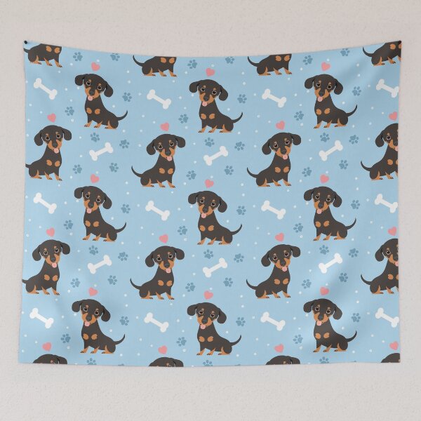 Item preview, Love Black Tan Chiweenie Dachshund Chihuahua Mix designed and sold by Lulupainting.