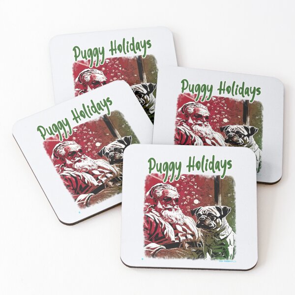 Item preview, Pug HAPPY HOLIDAYS 35 alternative PUGGY HOLIDAYS designed and sold by RedBluffTraders.
