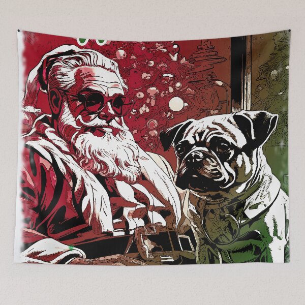 Item preview, Pug HAPPY HOLIDAYS 35 alternative PUGGY HOLIDAYS designed and sold by RedBluffTraders.