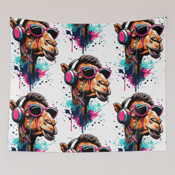 Item preview, Camel Colourful - Dromedary Camel Head designed and sold by BabyYodaSticker.