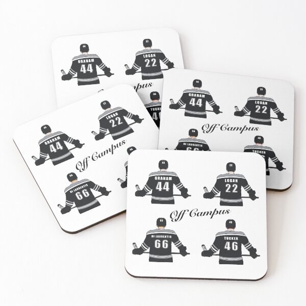 Item preview, Off Campus - Garrett, Logan, Dean, and Tucker designed and sold by Noodly Doodles.