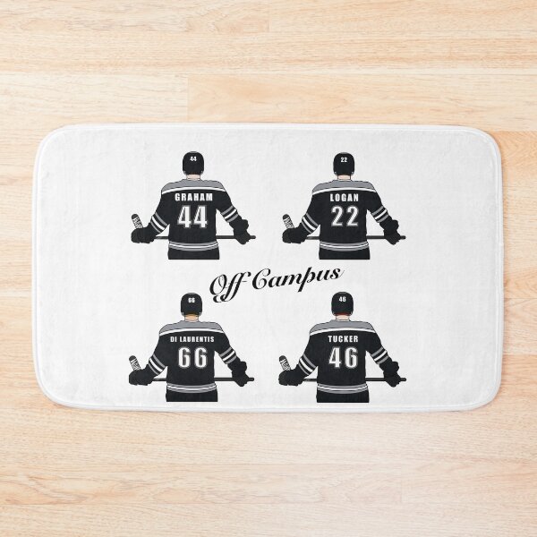 Item preview, Off Campus - Garrett, Logan, Dean, and Tucker designed and sold by Noodly Doodles.