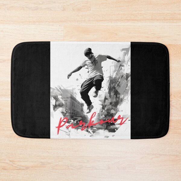 Item preview, Urban Parkour - Black & White Silhouette by LoversCovers designed and sold by LoversCovers.