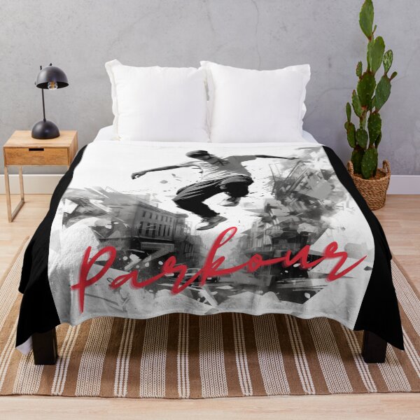 Item preview, Urban Parkour - Black & White Silhouette by LoversCovers designed and sold by LoversCovers.
