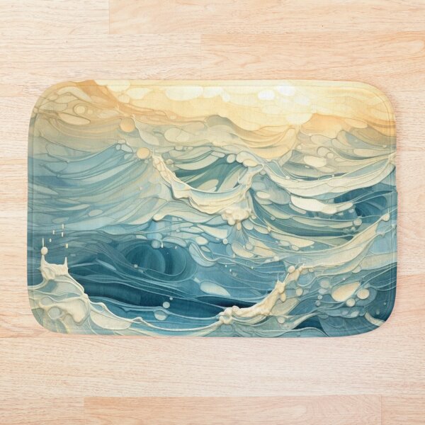 Aperçu de l'œuvre Waves in the Ocean créée et vendue par ContourLab.