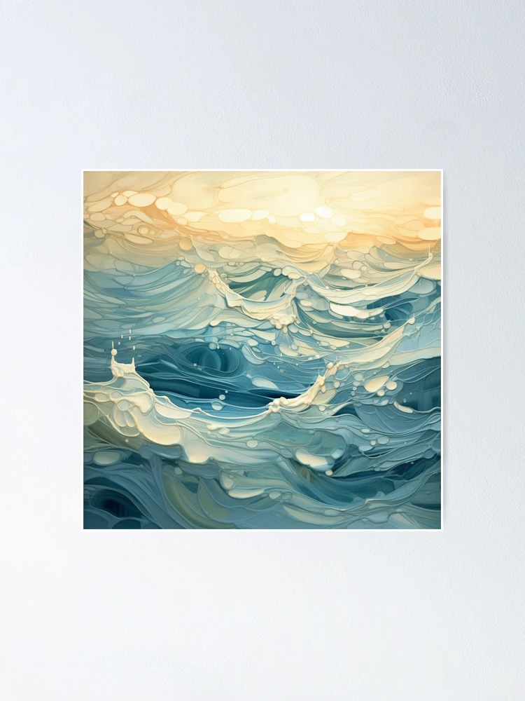 Thumbnail 1 von 3, Poster, Waves in the Ocean designt und verkauft von ContourLab.
