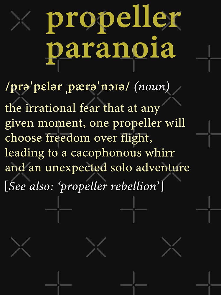 Thumbnail 7 of 7, Classic T-Shirt, Drone: Propeller Paranoia - Dictionary Definition designed and sold by Teesamust.