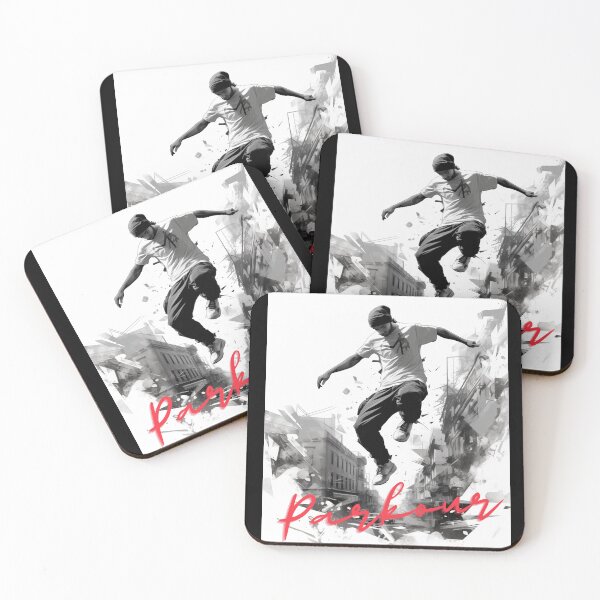 Item preview, Urban Parkour - Black & White Silhouette by LoversCovers designed and sold by LoversCovers.