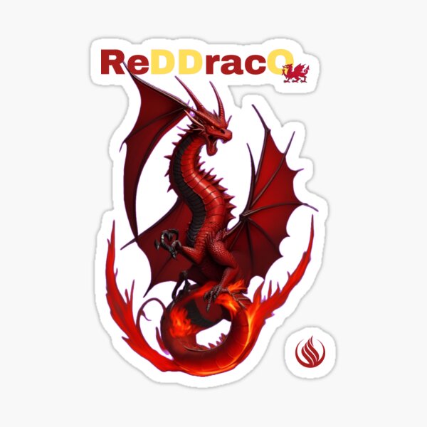 Item preview, A  fierce red dragon designed and sold by aledfychan.