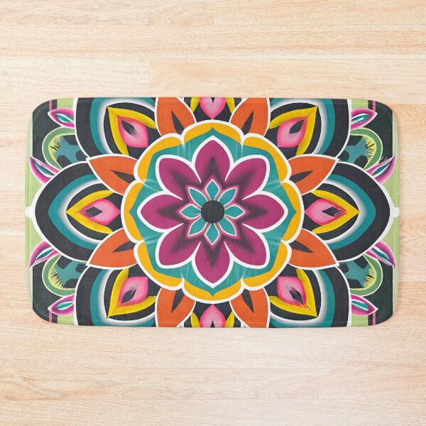 Item preview, Traditional Intricate Floral Rangoli Art-Design & Pattern designed and sold by Jollys-ArtShop.