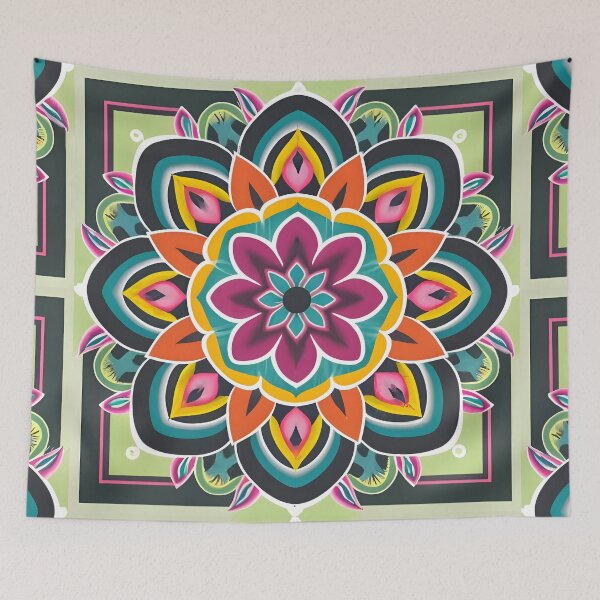 Item preview, Traditional Intricate Floral Rangoli Art-Design & Pattern designed and sold by Jollys-ArtShop.