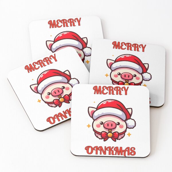 Item preview, merry oinkmas pig designed and sold by Animalia-.