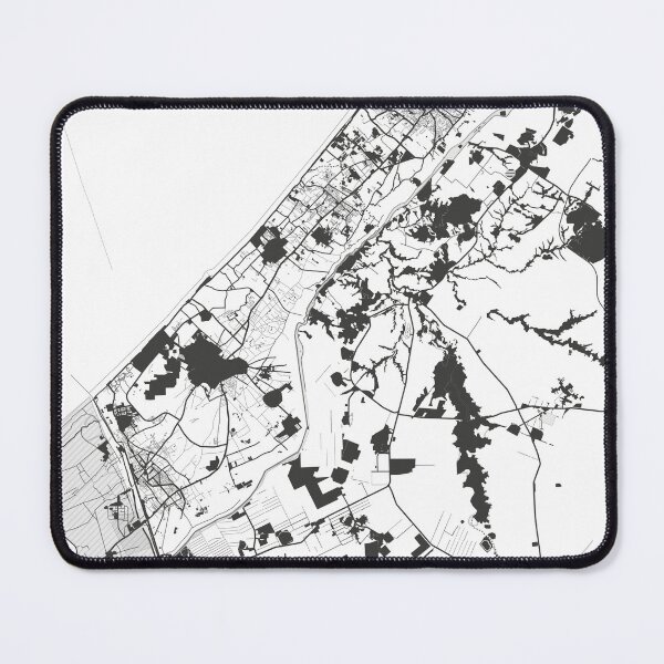 Item preview, Gaza Map Art Black white Palestine designed and sold by EpicMaps.