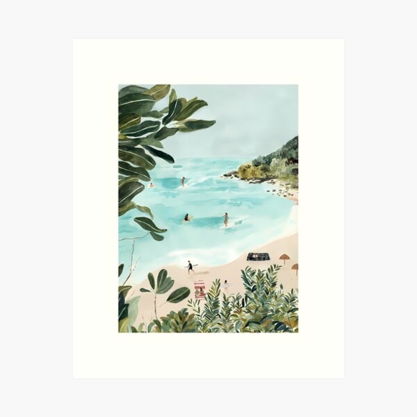 Aperçu de l'œuvre Isabelle Vandeplassche Sunny Beach créée et vendue par arhuoeshop.