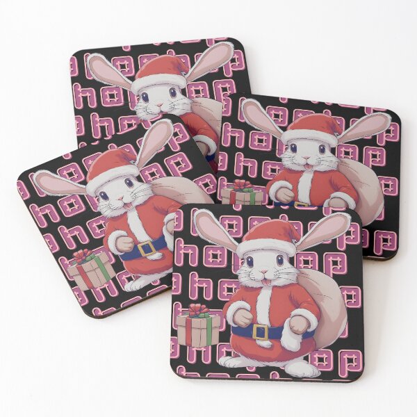 Item preview, Christmas rabbit santa, Hop Hop Hop designed and sold by PasindhuW.