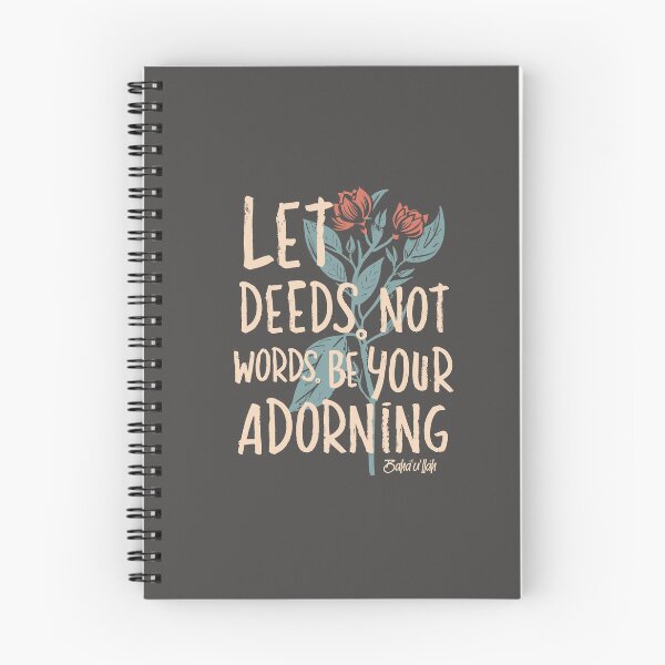 Item preview, Let Deeds not Words be your Adorning - Baha'i Quotes designed and sold by irfankokabi.