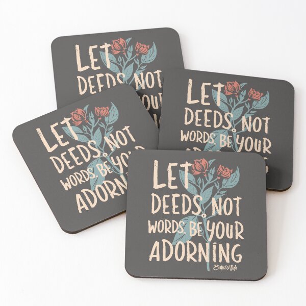 Item preview, Let Deeds not Words be your Adorning - Baha'i Quotes designed and sold by irfankokabi.