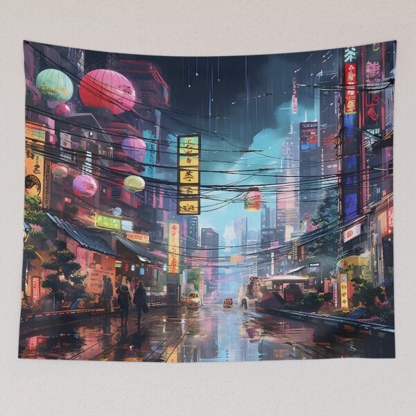 Item preview, Neon Tokyo Alleys designed and sold by FTS-Studio.