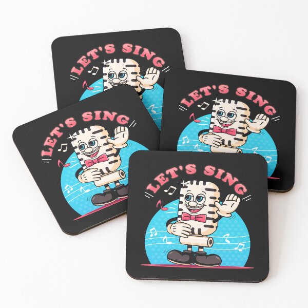 Item preview, Lets Sing, retro microphone singing character designed and sold by Kevyn Adha.