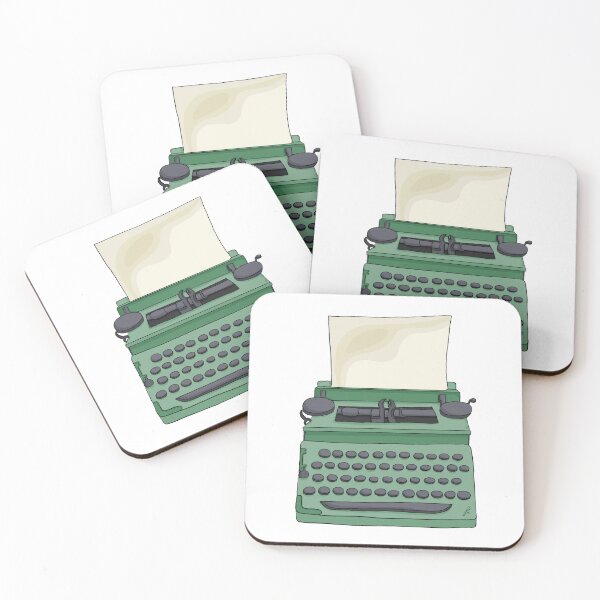 Item preview, typewriter // dark academia aesthetic // handdrawn designed and sold by damnfinecuppa.