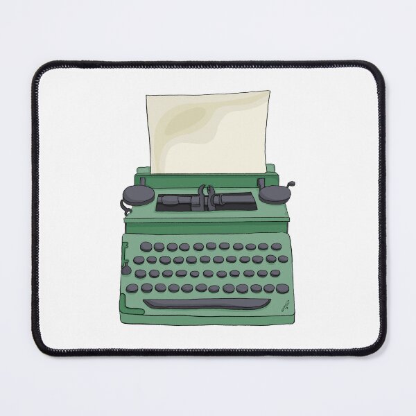 Item preview, typewriter // dark academia aesthetic // handdrawn designed and sold by damnfinecuppa.