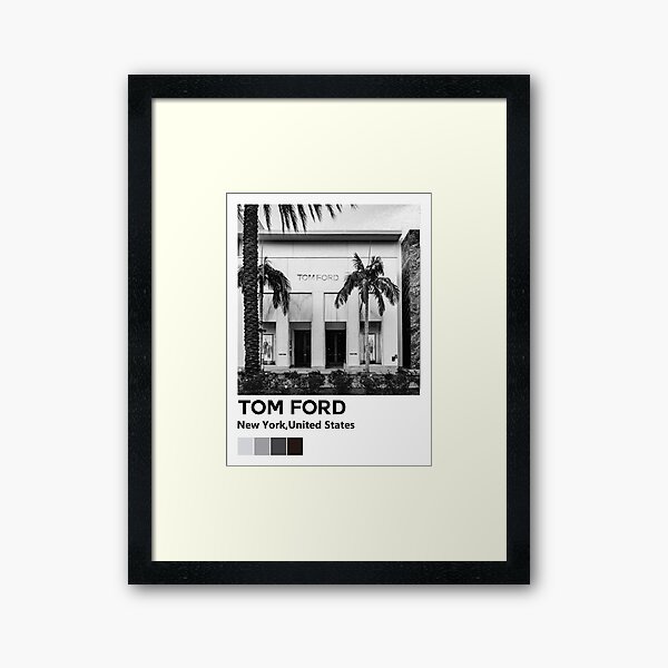 Tom Ford Rose Splat Collage Art Wall newest Framed Print