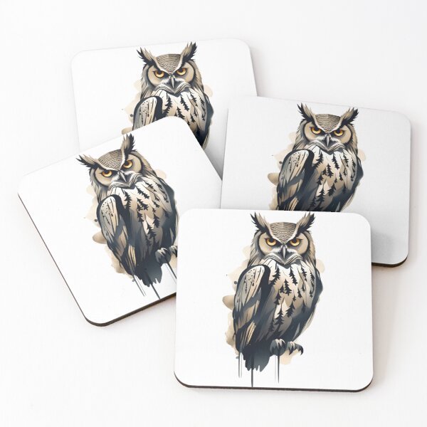 Item preview, Abstract owl art designed and sold by KorArtStudio.