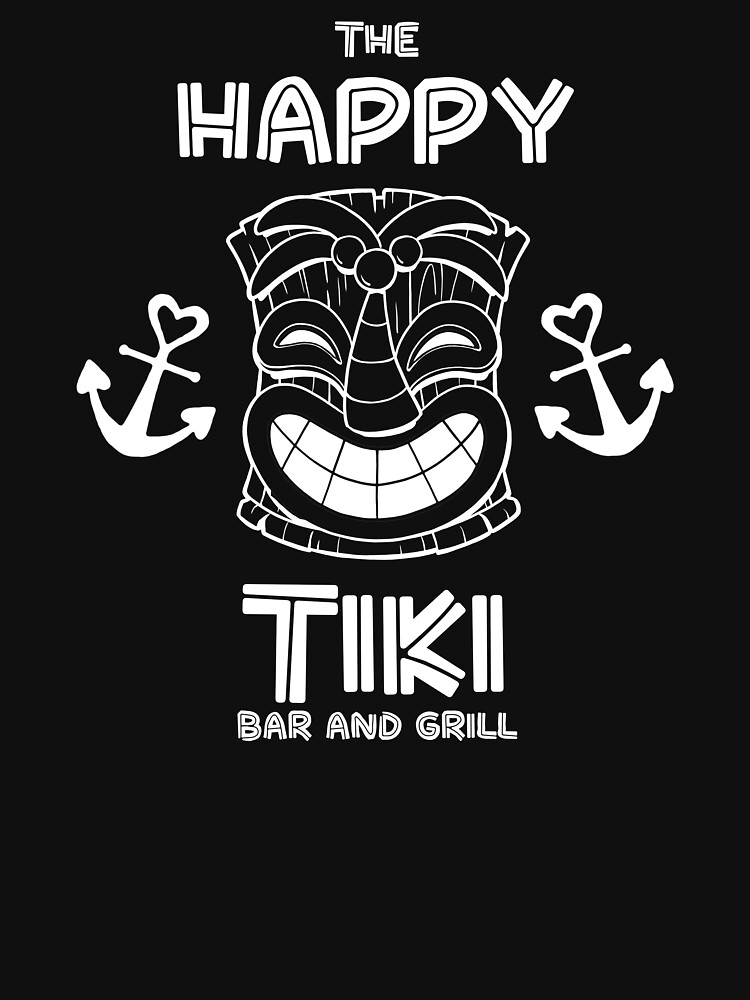 Thumbnail 7 of 7, Classic T-Shirt, The Happy Tiki Bar and Grill designed and sold by spymonkey.
